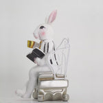 Load and play video in Gallery viewer, The Bookish Bunny Home Decor | Polyresin Decor | Bunny Decor
