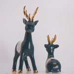 Load and play video in Gallery viewer, Tranquil Deer &amp; Bloom (Set Of 3) - Home Decor | Showpiece | Office Decor | Showpiece For Living Room
