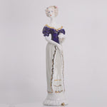 Load and play video in Gallery viewer, Victorian Lady Statue Home Decor | Porcelain Decor| Victorian Decor
