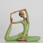 Load and play video in Gallery viewer, Pigeon Pose - Yoga Lady |Home Decor | Side Table Decor | Table Top Decor
