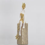 Load and play video in Gallery viewer, Golden Muse Console - Table Decor | Home Decor | Luxury Statue
